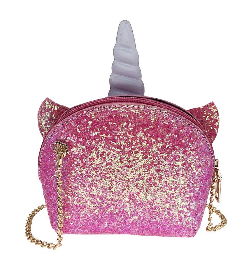Newfancy Women Unicorn Sequin Glitter Crossbody Shoulder Purse Handbag Satchel Shell Bag - Image 3